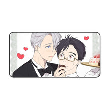 Load image into Gallery viewer, Yuri!!! On Ice Victor Nikiforov, Yuuri Katsuki Mouse Pad (Desk Mat)