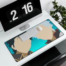 Load image into Gallery viewer, Hijikata & Gintoki Mouse Pad (Desk Mat) With Laptop