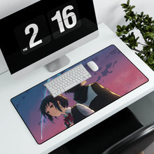 Load image into Gallery viewer, Your Name. Mouse Pad (Desk Mat) With Laptop