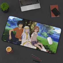 Load image into Gallery viewer, A Certain Magical Index Kamijou Touma, Index Librorum Prohibitorum, Mikoto Misaka Mouse Pad (Desk Mat) With Laptop