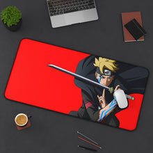 Load image into Gallery viewer, Boruto Uzumaki Mouse Pad (Desk Mat) On Desk