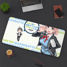 Load image into Gallery viewer, My Teen Romantic Comedy SNAFU Hachiman Hikigaya, Yui Yuigahama Mouse Pad (Desk Mat) On Desk