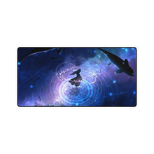 Load image into Gallery viewer, Girl using magic surrounded by fish Mouse Pad (Desk Mat)