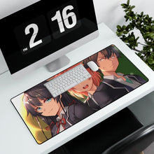 Load image into Gallery viewer, My Teen Romantic Comedy SNAFU Hachiman Hikigaya, Yukino Yukinoshita, Yui Yuigahama Mouse Pad (Desk Mat) With Laptop