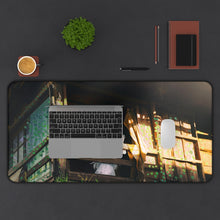 Load image into Gallery viewer, White hair girl looking out the window Mouse Pad (Desk Mat) With Laptop