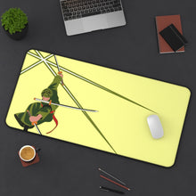 Load image into Gallery viewer, Roronoa Zoro Mouse Pad (Desk Mat) With Laptop