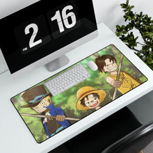 Load image into Gallery viewer, One Piece Monkey D. Luffy Mouse Pad (Desk Mat) With Laptop
