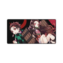Load image into Gallery viewer, Tanjiro, Nezuko, Kimetsu no Yaiba, Mouse Pad (Desk Mat)