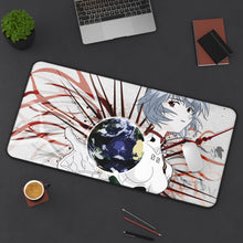 Load image into Gallery viewer, Neon Genesis Evangelion Rei Ayanami Mouse Pad (Desk Mat) On Desk