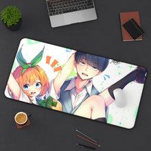 Load image into Gallery viewer, The Quintessential Quintuplets Yotsuba Nakano, Fuutarou Uesugi Mouse Pad (Desk Mat) On Desk