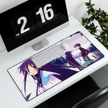 Load image into Gallery viewer, Hanbun no Tsuki ga Noboru Sora Mouse Pad (Desk Mat) With Laptop