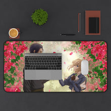 Load image into Gallery viewer, Gilbert Bougainvillea Mouse Pad (Desk Mat) With Laptop