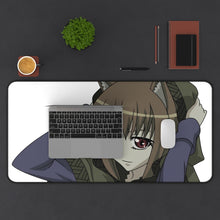 Load image into Gallery viewer, Spice And Wolf Mouse Pad (Desk Mat) With Laptop