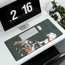 Load image into Gallery viewer, Gintama Gintoki Sakata, Kagura, Shimura Shinpachi Mouse Pad (Desk Mat) With Laptop