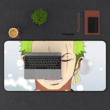 Load image into Gallery viewer, One Piece Roronoa Zoro Mouse Pad (Desk Mat) Background