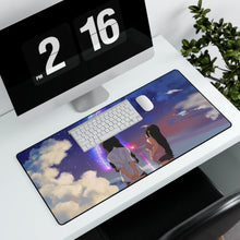 Load image into Gallery viewer, Two girls looking at a sky. Mouse Pad (Desk Mat)