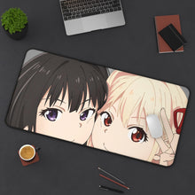 Load image into Gallery viewer, Lycoris Recoil Takina Inoue, Chisato Nishikigi Mouse Pad (Desk Mat) On Desk