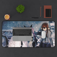 Load image into Gallery viewer, Faris and Makise Mouse Pad (Desk Mat) With Laptop