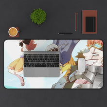 Load image into Gallery viewer, One Piece Monkey D. Luffy Mouse Pad (Desk Mat) With Laptop