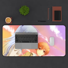 Load image into Gallery viewer, Angel Beats! Kanade Tachibana, Yuzuru Otonashi Mouse Pad (Desk Mat) With Laptop