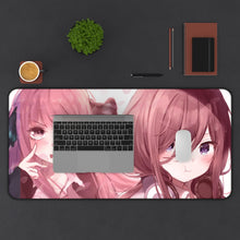 Load image into Gallery viewer, Miku and Nino Mouse Pad (Desk Mat) With Laptop
