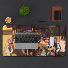 Load image into Gallery viewer, Lucky Star Konata Izumi, Kagami Hiiragi, Tsukasa Hiiragi, Akira Kogami, Minoru Shiraishi Mouse Pad (Desk Mat) With Laptop