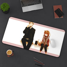 Load image into Gallery viewer, Spice And Wolf Mouse Pad (Desk Mat) On Desk