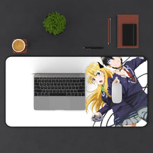 Load image into Gallery viewer, Gamers! Karen Tendou, Keita Amano Mouse Pad (Desk Mat) With Laptop