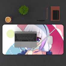 Load image into Gallery viewer, Miss Kobayashi's Dragon Maid Kanna Kamui, Kobayashi San Chi No Maid Dragon Mouse Pad (Desk Mat) With Laptop