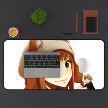 Load image into Gallery viewer, Spice And Wolf Mouse Pad (Desk Mat) With Laptop