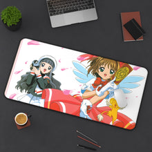 Load image into Gallery viewer, Cardcaptor Sakura Sakura Kinomoto, Tomoyo Daidouji, Keroberos Mouse Pad (Desk Mat) On Desk