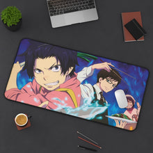 Load image into Gallery viewer, Blue Exorcist Mouse Pad (Desk Mat) On Desk