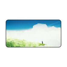 Load image into Gallery viewer, Standing where lush green land meets a cloudy sky Mouse Pad (Desk Mat)