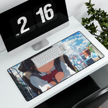 Load image into Gallery viewer, Your Name. Mouse Pad (Desk Mat) With Laptop