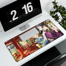 Load image into Gallery viewer, A Wink And A Smile to Make Your Day Mouse Pad (Desk Mat) With Laptop