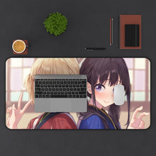 Load image into Gallery viewer, Lycoris Recoil Takina Inoue, Chisato Nishikigi Mouse Pad (Desk Mat) With Laptop