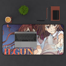 Load image into Gallery viewer, A Certain Scientific Railgun Mikoto Misaka, Kuroko Shirai Mouse Pad (Desk Mat) With Laptop