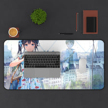Load image into Gallery viewer, Masamune-kun's Revenge Aki Adagaki, Masamune Makabe Mouse Pad (Desk Mat) With Laptop