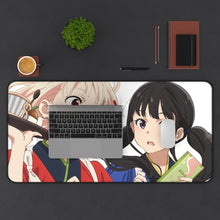 Load image into Gallery viewer, Lycoris Recoil Takina Inoue, Chisato Nishikigi Mouse Pad (Desk Mat) With Laptop