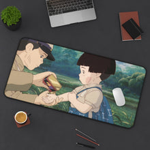 Load image into Gallery viewer, Grave of the Fireflies Mouse Pad (Desk Mat) On Desk