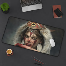 Load image into Gallery viewer, Princess Mononoke Mouse Pad (Desk Mat) On Desk