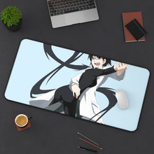 Load image into Gallery viewer, Durarara!! Celty Sturluson, Shinra Kishitani Mouse Pad (Desk Mat) On Desk