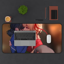 Load image into Gallery viewer, Lycoris Recoil Takina Inoue, Chisato Nishikigi Mouse Pad (Desk Mat) With Laptop