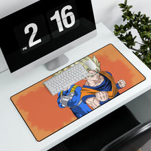 Load image into Gallery viewer, Goku - Vegeta Duo Mouse Pad (Desk Mat) With Laptop