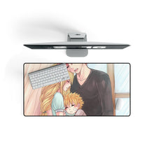Load image into Gallery viewer, Fairy Tail Natsu Dragneel, Lucy Heartfilia Mouse Pad (Desk Mat) On Desk
