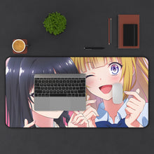 Load image into Gallery viewer, Classroom of the Elite Suzune Horikita, Kei Karuizawa Mouse Pad (Desk Mat) With Laptop