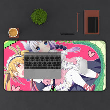 Load image into Gallery viewer, Miss Kobayashi's Dragon Maid Kanna Kamui, Kobayashi San Chi No Maid Dragon, Tohru Mouse Pad (Desk Mat) With Laptop