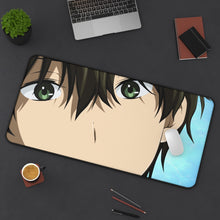Load image into Gallery viewer, Hōtarō Oreki Face Mouse Pad (Desk Mat) On Desk