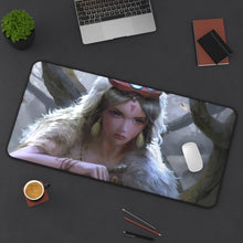 Load image into Gallery viewer, Princess Mononoke Mouse Pad (Desk Mat) On Desk