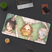 Load image into Gallery viewer, The Promised Neverland Ray, Norman, Emma Mouse Pad (Desk Mat) On Desk